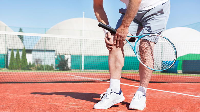 Tennis player injury 