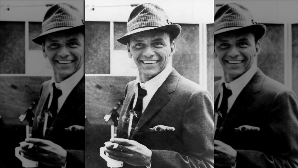 Frank Sinatra with cigarette