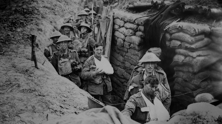 trench warfare in the UK in WWI