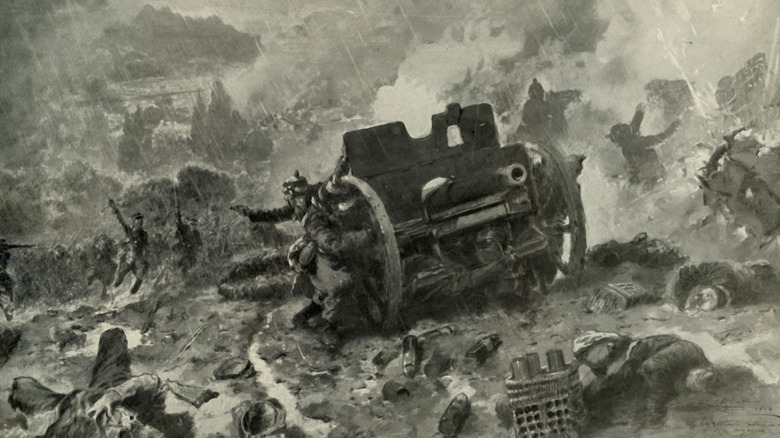 French attack on Germans during Battle of Argonne Forest 