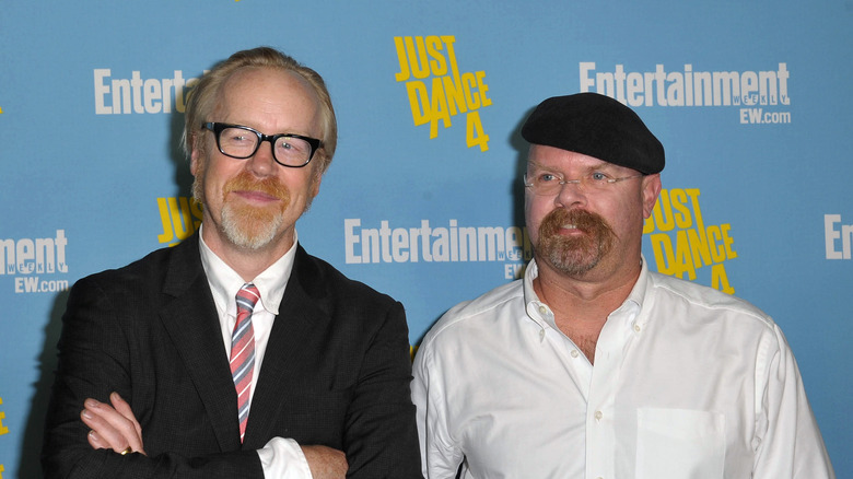 Adam Savage and Jamie Hyneman smiling