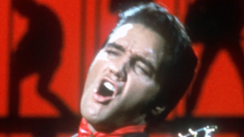 Elvis jamming and crooning during his 1968 comeback special