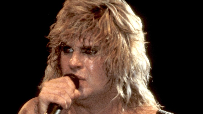 Ozzy performs live in the '80s