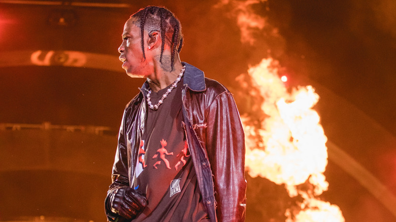 Travis Scott performs as AstroWorld in 2021