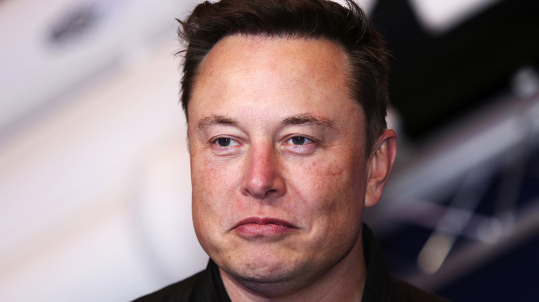 Elon Musk scowling