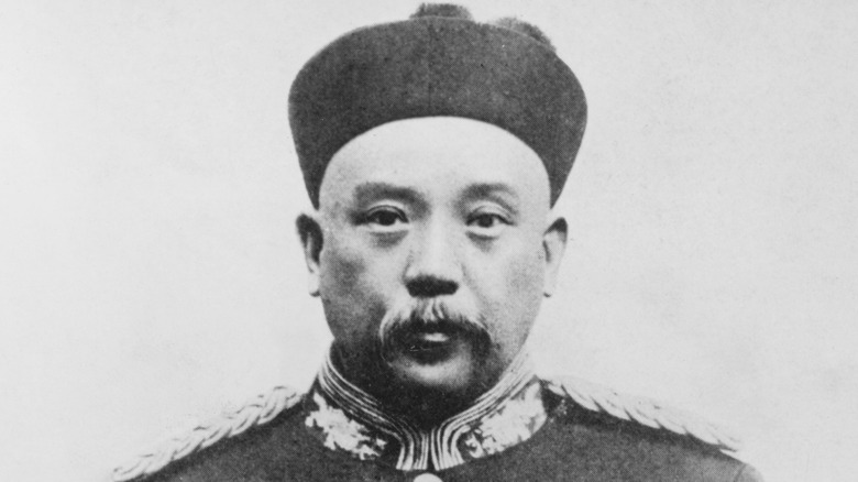Yuan Shikai looks straight ahead