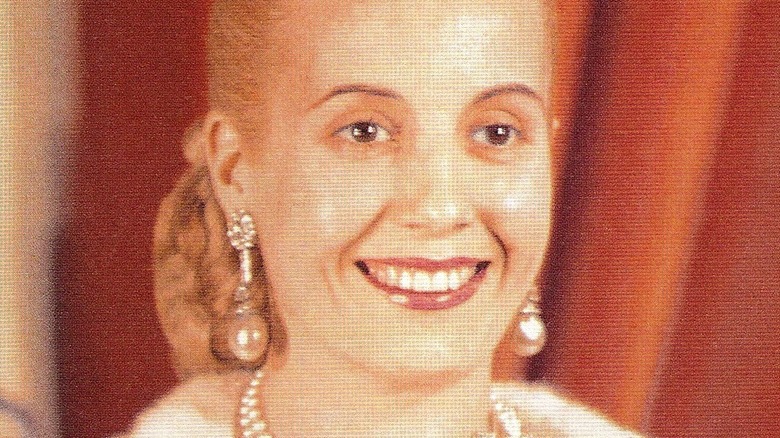 eva peron smiling