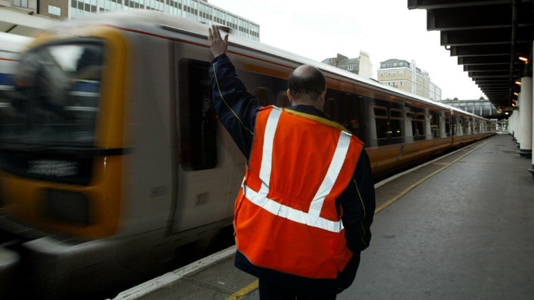 Train at Victoria station