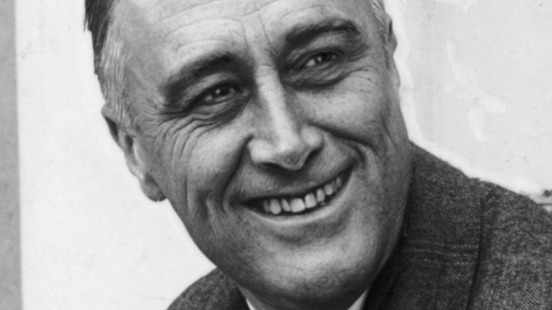 Franklin Delano Roosevelt smiling