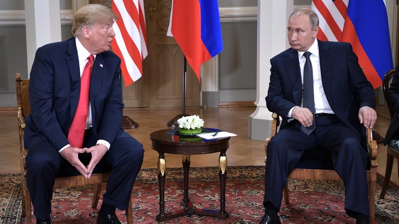 Donald Trump and Vladimir Putin
