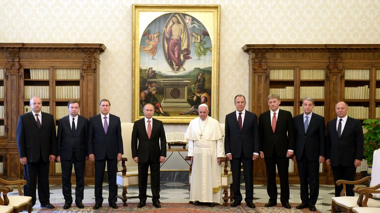 Vladimir Putin, Pope Francis, and others 2015