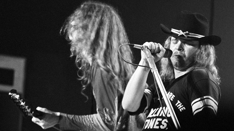 Allen Collins, Ronnie Van Zant performing
