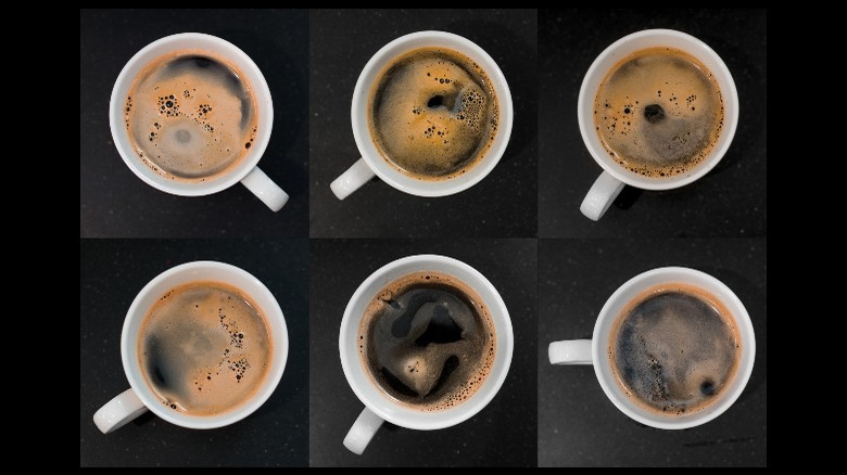 Cups of coffee