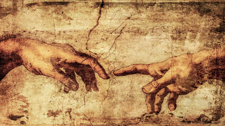Michaelango's Adam and God 