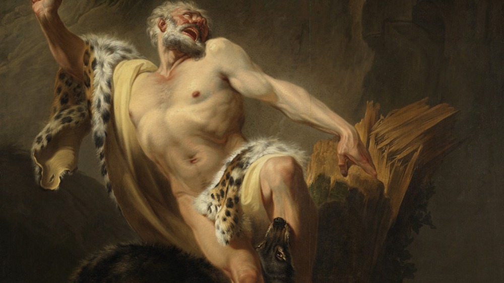 Milo of Croton and wolves