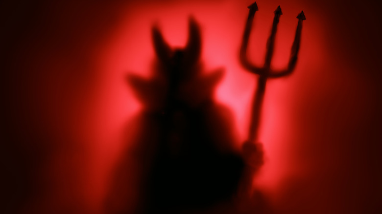 Silhouette of the devil