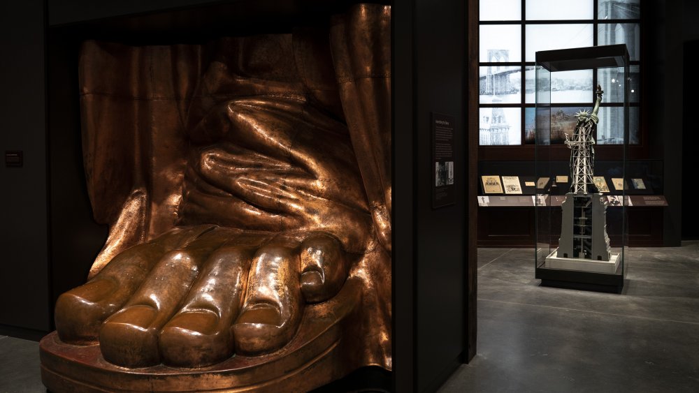 The Statue of Liberty's foot