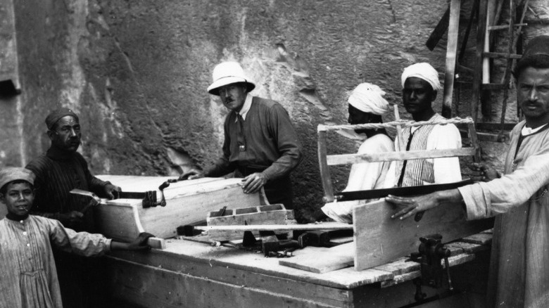 Howard Carter at King Tut's Tomb