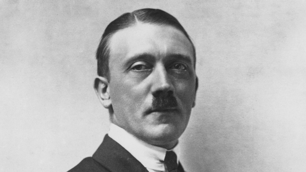 Adolf Hitler posing