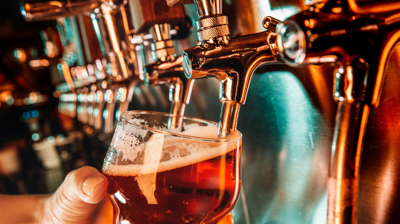 Beer being poured