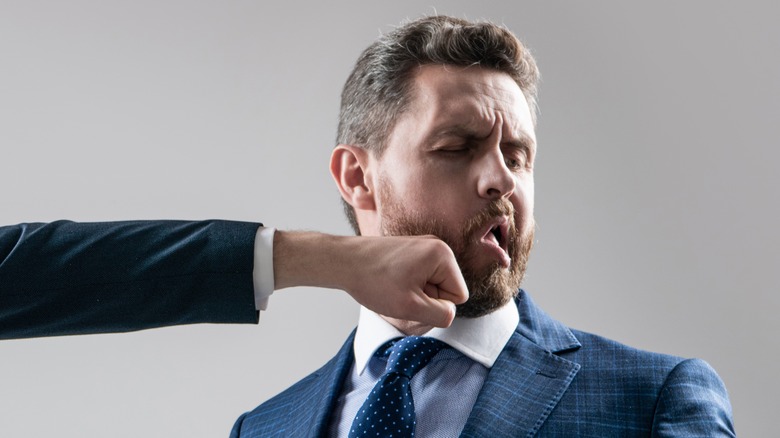 Dude punched in the face