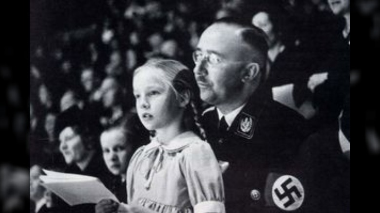 himmler with a little blonde girl