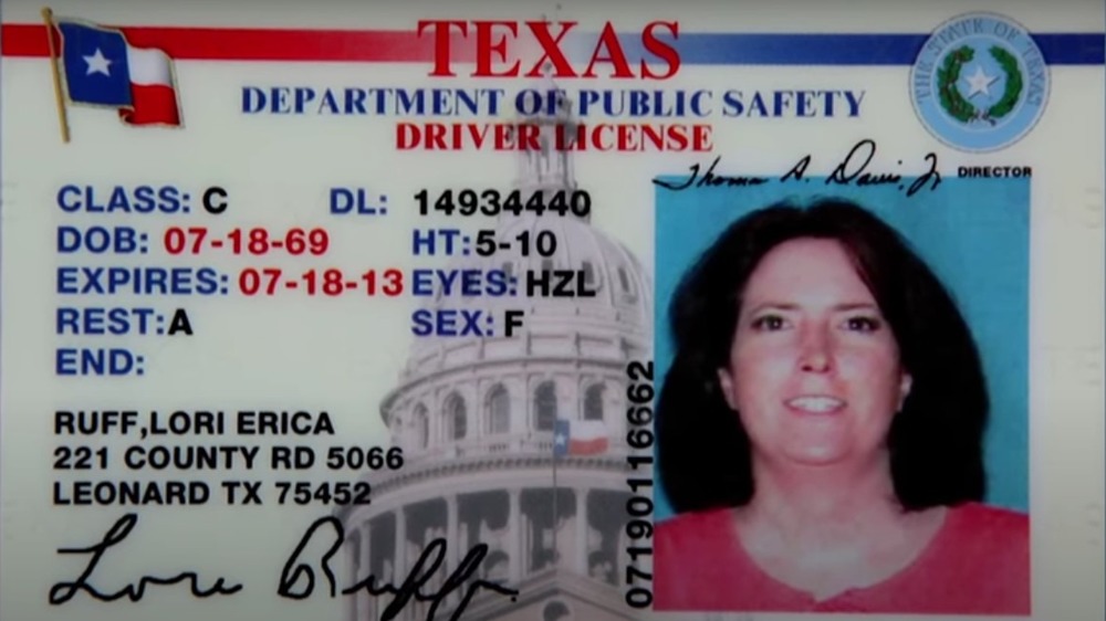 Ruff's Texas driver's license