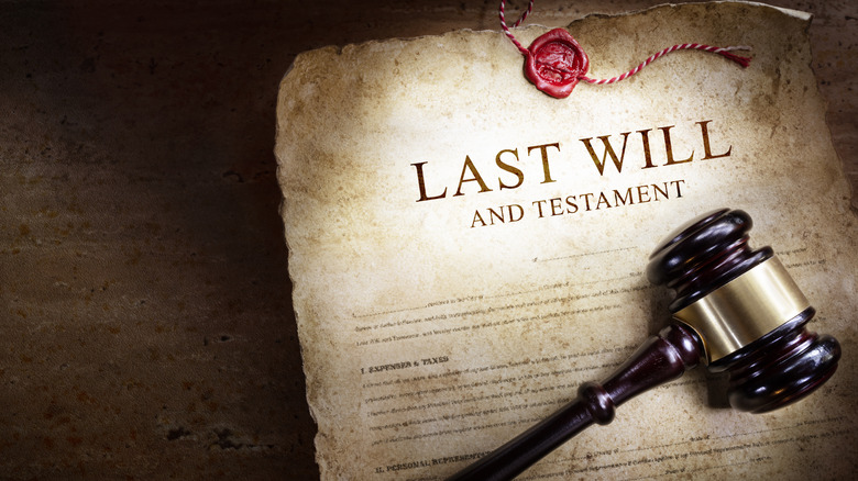 last will and testament scroll