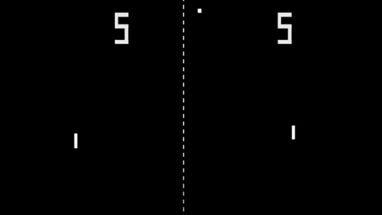 Pong video game