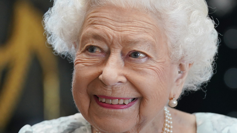 Queen Elizabeth II smiling