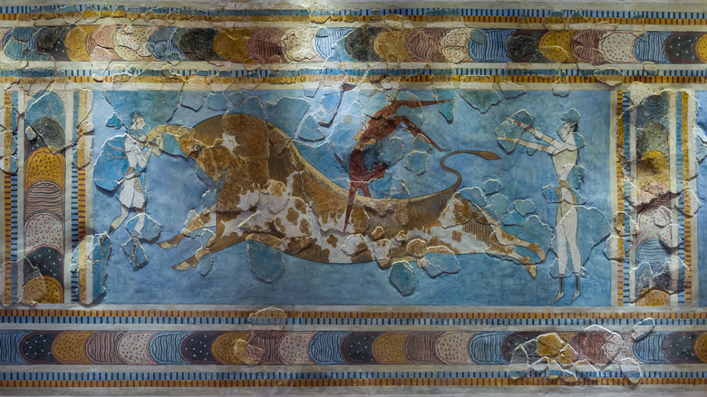 Minoan bull-leaping fresco