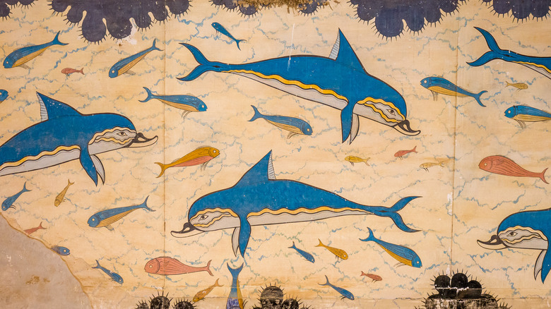 Dolphin fresco at Knossos