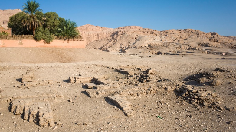 excavation site in Luxor, Egypt