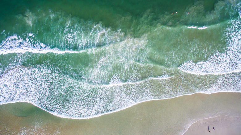 aerial shot of Daytona Beach