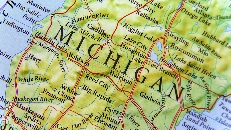 map of Michigan 