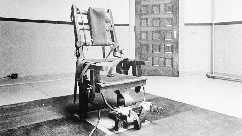 Electric chair at Sing Sing prison 