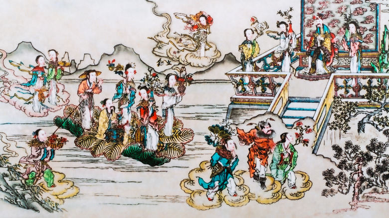 traditional chinese mythological scene