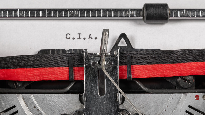 CIA on a typewritten page