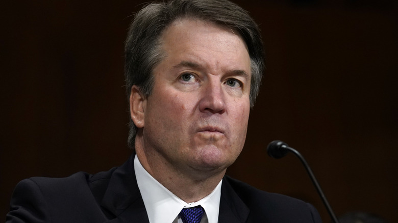 Brett Kavanaugh frowns