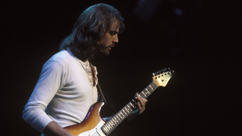 Don Felder playing guitar onstage