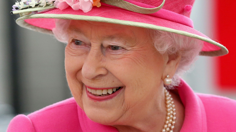 Queen Elizabeth smiling