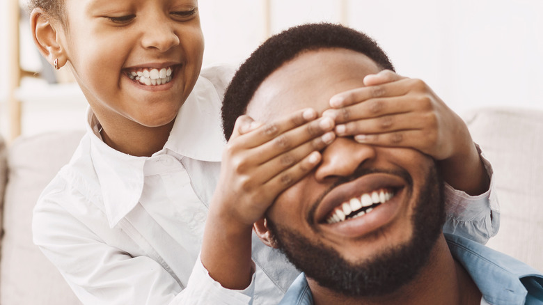 Father and daughter on Father's Day