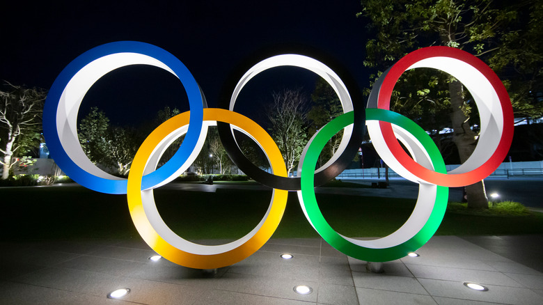 Five Olympic Rings in Japan