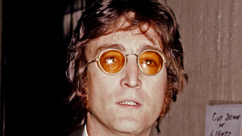 John Lennon walking
