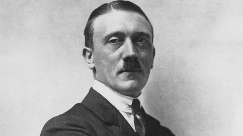 Adolf Hitler posing