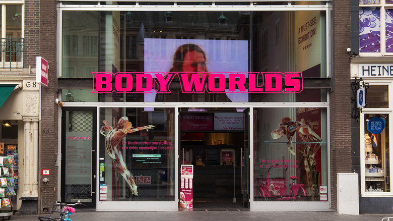 Entrance to 2020 Body Worlds exhibit in Amsterdam