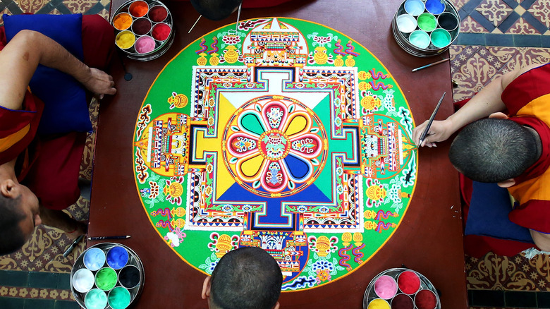 Tibetan sand mandala