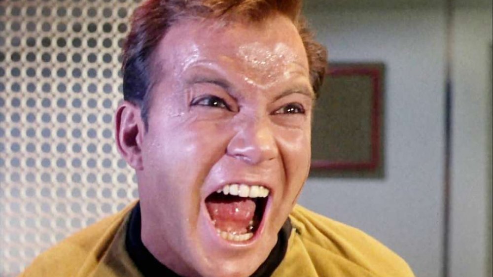 Captain Kirk screaming at something