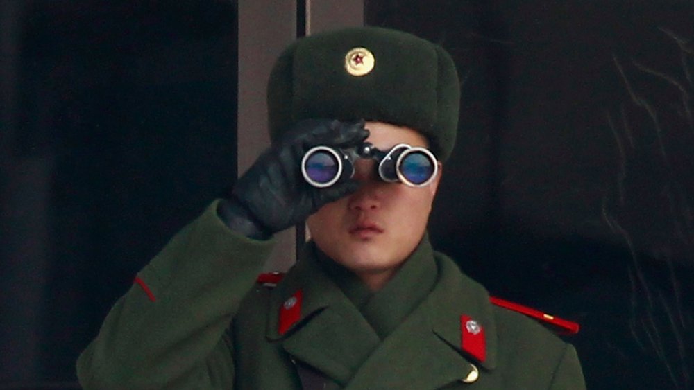 North Korean border guard