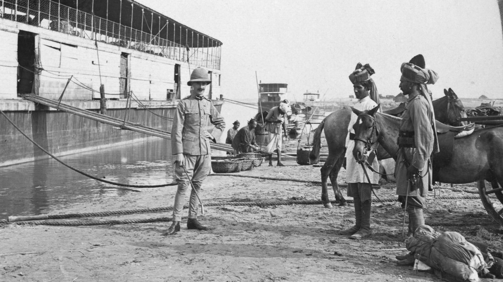British officer in Burma during British rule
